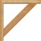 Ekena Millwork Traditional Block Rough Sawn Bracket w/ Offset Brace, Western Red Cedar, 4"W x 26"D x 26"H BKT0402X26X26TRA05RWR - alternate 3